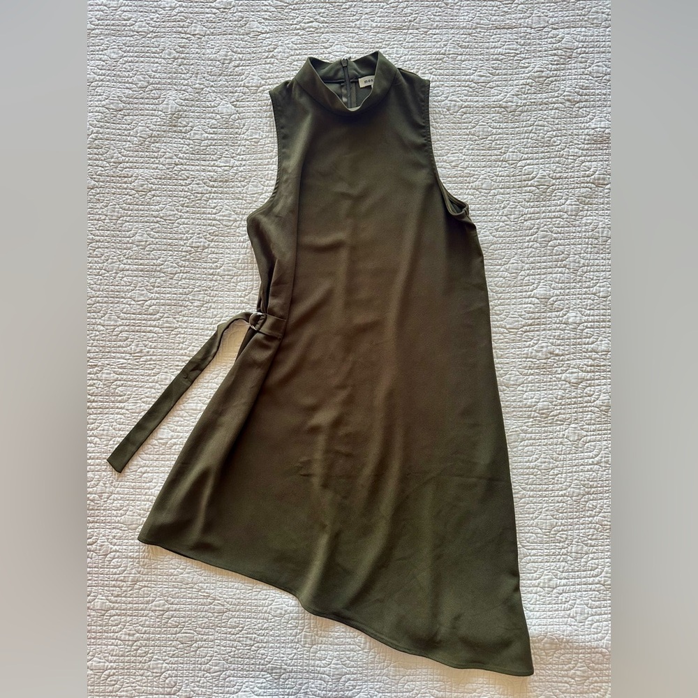 Monteau Asymmetrical Olive Dress-size M